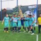 Foto : Tim Mini Soccer PROPAMI Merayakan Kemenangan Gemilang dalam Final Turnamen HUT Ke-46 Pasar Modal Indonesia. (Doc. PROPAMI)