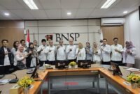 Kementerian PUPR & LPJK ke BNSP koordinasi sistem informasi sertifikasi tenaga kerja konstruksi dan SOP penerbitan sertifikat kompetensi tenaga kerja konstruksi, Jakarta (26/3/24). (Doc.BNSP)