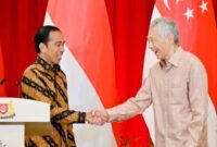 Presiden Jokowi dan Perdana Menteri Singapura Lee Hsien Loong. (Dok. Presiden.go.id)