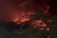 Terjadi Peningkatan Aktivitas Gunung Api Ruang dari Level II (WASPADA) menjadi Level III (SIAGA) di Kabupaten Sitaro, Provinsi Sulawesi Utara.(Dok. BPBD kab Sitaro)