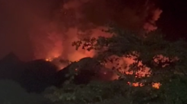 Terjadi Peningkatan Aktivitas Gunung Api Ruang dari Level II (WASPADA) menjadi Level III (SIAGA) di Kabupaten Sitaro, Provinsi Sulawesi Utara.(Dok. BPBD kab Sitaro)