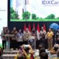 Presiden Jokowi meluncurkan sekaligus membuka Perdagangan Perdana Bursa Karbon Indonesia. (Dok. Setkab.go.id)