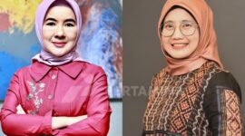 Direktur Utama Pertamina Nicke Widyawati bersama Direktur Keuangan Pertamina (Persero) Emma Sri Martini. (Dok. Pertamina.com)