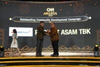 Bukit Asam (PTBA) Sabet Penghargaan Outstanding Community Development Campaign. (Dok. Ptba.co.id)