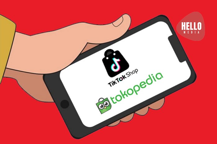 Platform Marketplace Tokopedia dan tiktok Shop. (Dok. Hello.id/Rifai Azhari)

