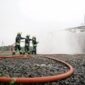 BADAK LNG, anak perusahaan PT Pertamina Hulu Energi, menggelar simulasi kebakaran darurat pada Kamis 10 Juli 2025 pukul 08.56 WITA di kilang Bontang.