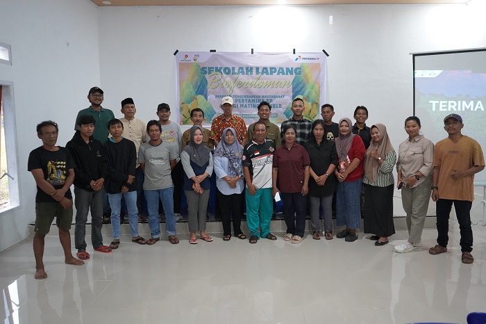 PEP DMF ajak petani jagung belajar di Sekolah Lapang Tudang Sipulung, pakai biosulfur. (Dok. PEP DMF)