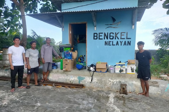 Bengkel docking kapal di Pulau Sabira hadir sebagai solusi bagi nelayan pesisir. (Dok. PHE OSES)

