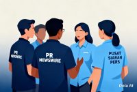 Kolaborasi PR Newswire–PSPI menjadi langkah strategis dalam meningkatkan penyebaran informasi korporasi. (Dok. Kreasi Cici AI)

